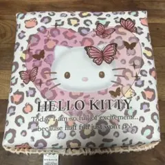 ハローキティ シートクッション リバーシブル 座布団 学童用 レオパードのサムネイル