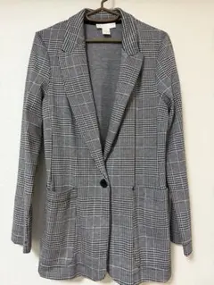 ⭐︎H&M 安室奈美恵コラボグレー系チェック柄 テーラードジャケット　試着のみ