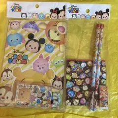 ディズニーツムツム、文房具2点セット
