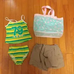キッズ水着セット130cm&プールバック