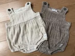 バースデイ　conoco ロンパース ワンピース　サロペット　80 双子　セット