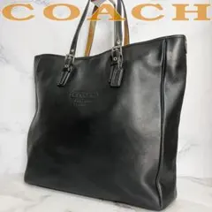 極美品✨COACH コーチ トートバッグ 2way ビジネス A4可 大容量 黒