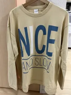 MOUSSY ベージュ 長袖トレーナー