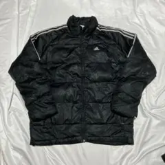 美品00sadidas/アディダスダウンジャケットグリーン/緑XS adidas アディダスオリジナルス アディカラー トレフォイル