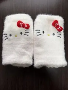 キティ　レッグウォーマー ホワイト