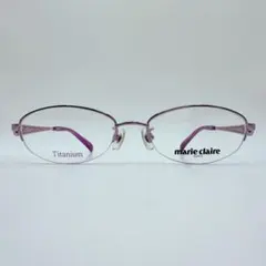marie claire 眼鏡フレーム ハーフリム ステンドグラス 日本製