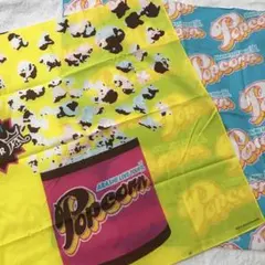 嵐　Popcorn バンダナ　黄色＋水色2枚