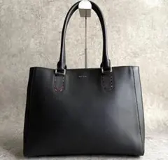 Paul Smith 革 ブラック トートバッグ