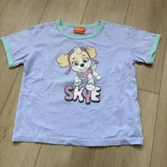 パウパトロール　スカイ　Tシャツ　ラベンダー　110サイズ　リンガーTのサムネイル