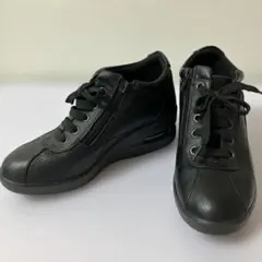 美品 アシックス 23 旅日和Tabibiyori サイドジップ 厚底スニーカー