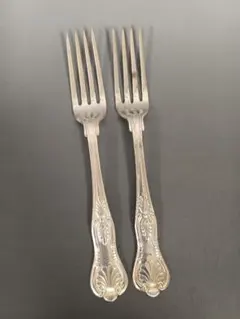 REED & BARTON フォーク 2本セット シルバープレート (L15)