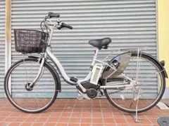 中古電動自転車 ヤマハ PASナチュラ 26インチ シルバー 横浜 №3763