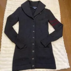 ラルフローレン　ショールカラーロングカーディガン