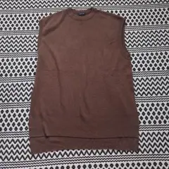 アメリカンホリック　ベスト　ブラウン　ニット