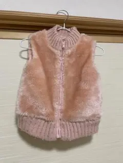 ピンク ファー ベスト