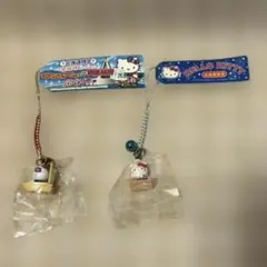 ハローキティ　根付け　ストラップ　北海道限定　間宮林蔵宗谷岬　イカ　2個セット