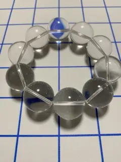 超高品質　大粒パワーストーン水晶ブレスレット