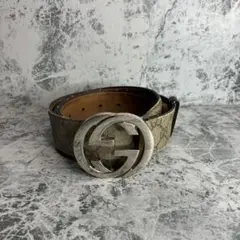 ✨GUCCI✨　グッチ　ベルト　インターロッキング　ロゴ