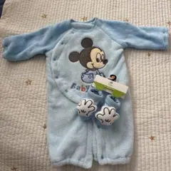 Disney Baby ミッキーマウスロンパース 水色　靴下