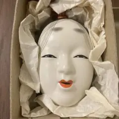 送料込み 匿名配送 未使用 保管品 面 置物 レトロ アンティーク 昭和レトロ