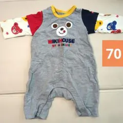 ミキハウス ロンパース 70