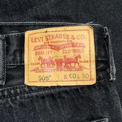 Levi's リーバイス505 ブラック BIGsize W40 L30