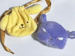 ポムポムプリン　バク　クロミ　ミニ巾着　ミニポーチ
