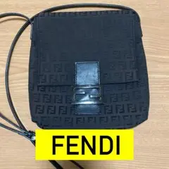 USED ★FENDI ズッカ柄 ショルダーバッグ ナイロンキャンバス