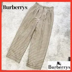 ☆超希少/90s/チェック柄！【Burberrys】バーバリーズ　ワイドパンツ