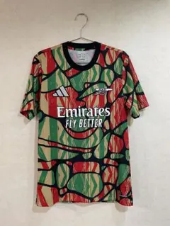  アーセナル 24/25 プレマッチシャツ 古着 総柄 グラフィック adidas アーセナル 24/25 プレマッチシャツ 古着 総柄 グラフィック