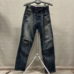 DIESEL ダメージ加工 ダークブルー ジーンズ