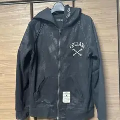 COLLARS フルジップパーカー 黒