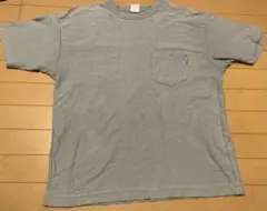 ブルー半袖 Tシャツ ポケット付き