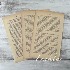 洋書 切り離し 髭文字 フラクトゥール