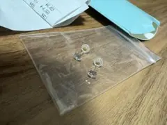 K18ピアス　CZ5MM