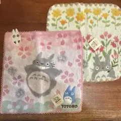 となりのトトロ タオルハンカチ　 2枚　新品