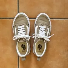 Vans ベージュ スニーカー 21センチ