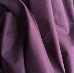 コットンブロード生地 濃いめグレープ 無地 幅150×95cm