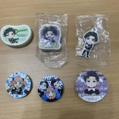 SPY×FAMILY スパイファミリー　くら寿司　缶バッジ　消しゴム　6点セット