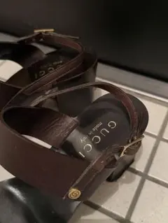 美品】GUCCI グッチ サンダル GG柄 35C 箱・保存袋付 黒 - メルカリ