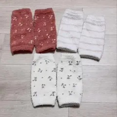ベビー用 レッグウォーマー 女の子 シンプル 可愛い さくらんぼ 冬 3点セット