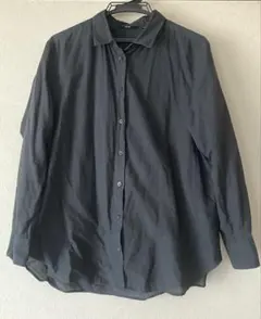 UNIQLO 長袖シャツ ダークグレー