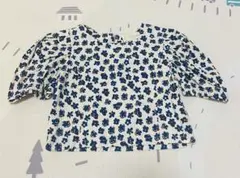 aimonakids 花柄パフスリーブシャツ