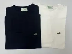 【新品未使用】クロコダイル　tシャツ　ブラック　ホワイト