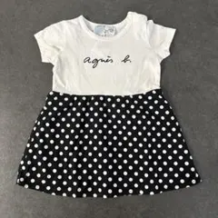 agnès b. ドット柄ワンピース