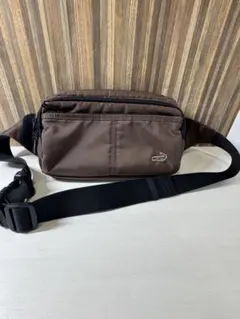 クロコダイル　茶　ブラウン ボディバッグ バックバック　ウエストポーチ