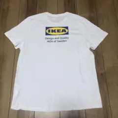 美品/IKEA イケア ロゴバックプリントTシャツ(M-L)WHITE ホワイトのサムネイル