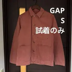 試着のみ Gap カバーオール WORKER JACKET S オレンジ
