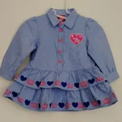 BABYDOLLシャツワンピース 90cm
