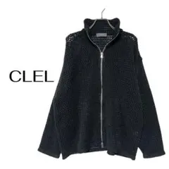 CLEL クレイル 透かし編みルーズ メッシュドライバーズニットのサムネイル